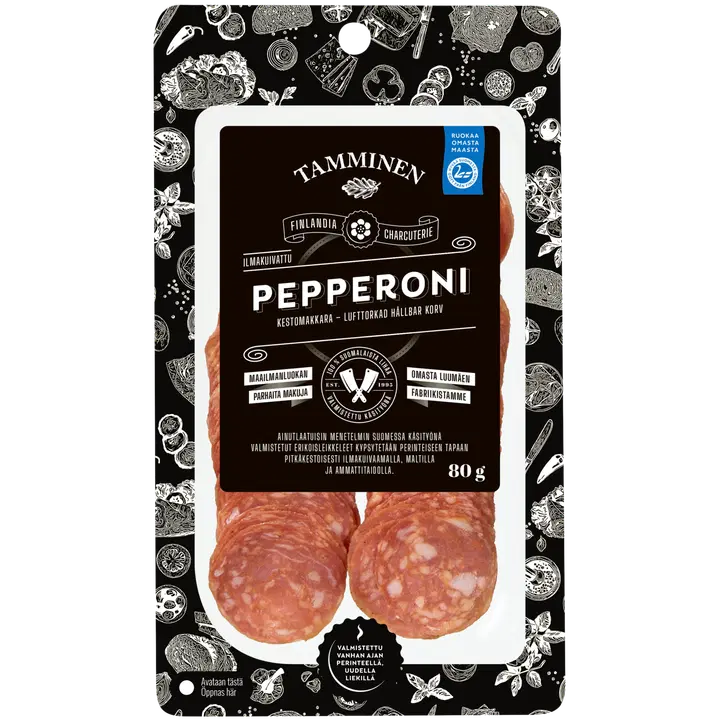 Tamminen ilmakuivattu pepperoni kestomakkara 80g