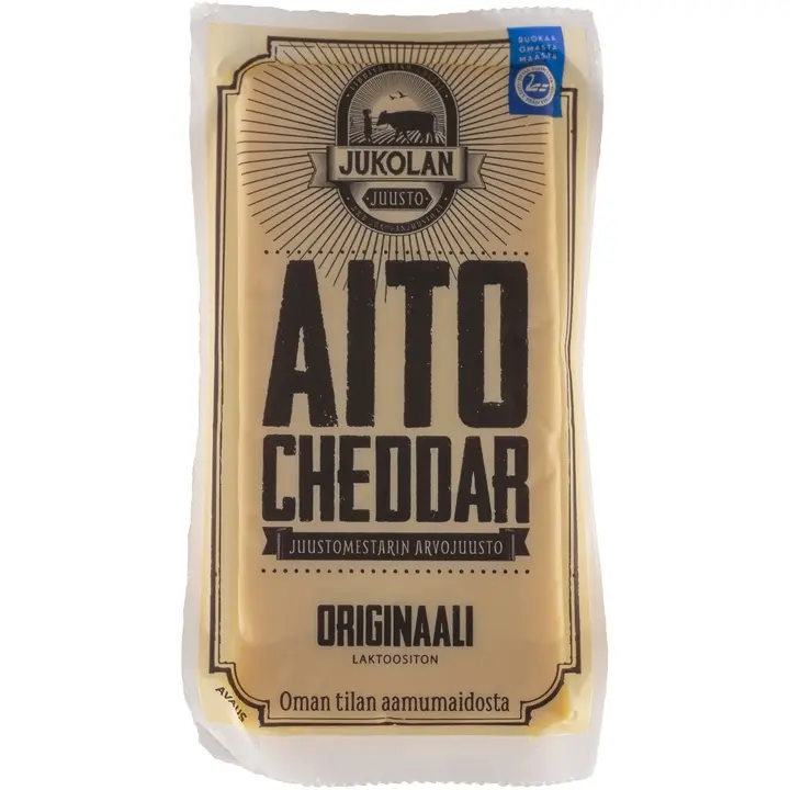 Jukolan Juusto Aito Cheddar Originaali 160 g