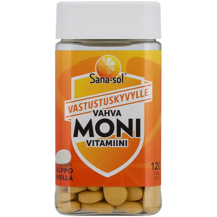 Sana-sol vahva monivitamiini ravintolisä 120 tabl / 104 g
