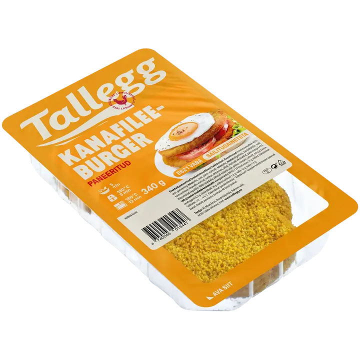 Tallegg Paneeritud Kanafileeburger 340 G
