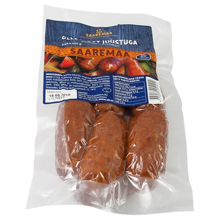 Saare poolsuitsu õllevorst juustuga 450G