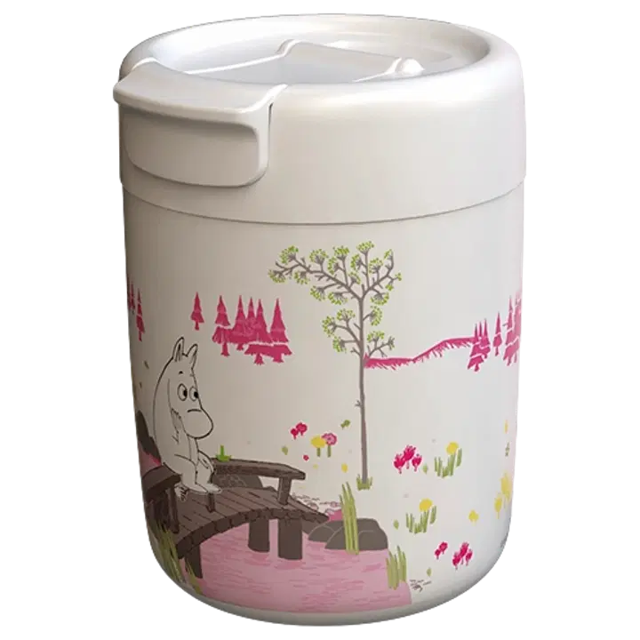 Muumi termosmuki 320 ml valko-pinkki