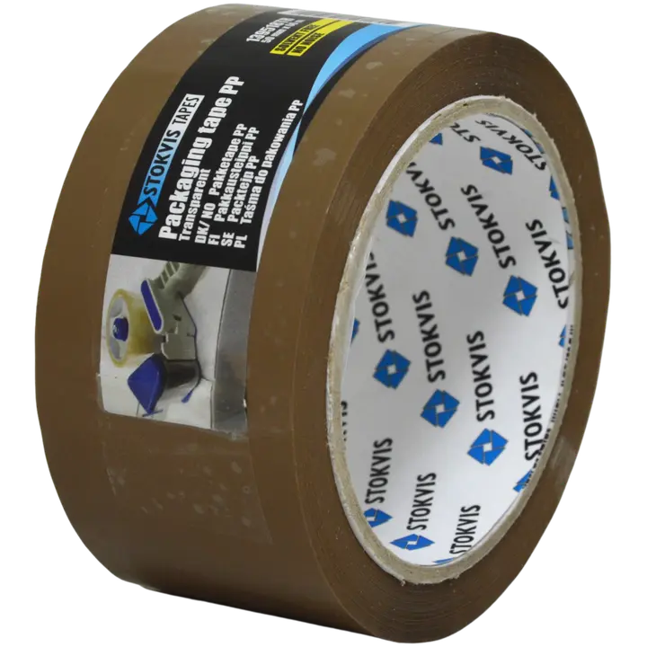 Pakketeip Stokvis 50mm x 66m pruun