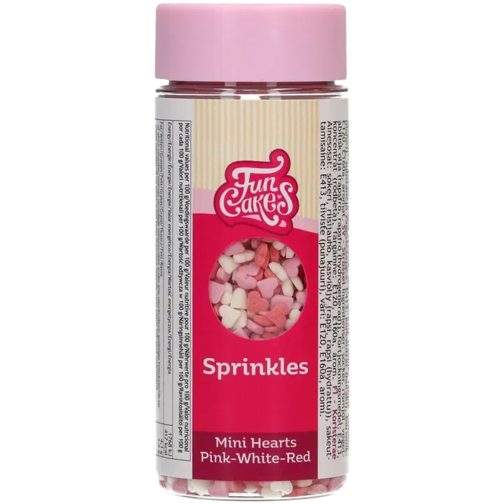 FunCakes koristerae, minisydämet 60g