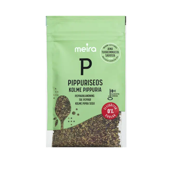 Meira Pippuriseos kolme pippuria ei lisättyä suolaa 32g