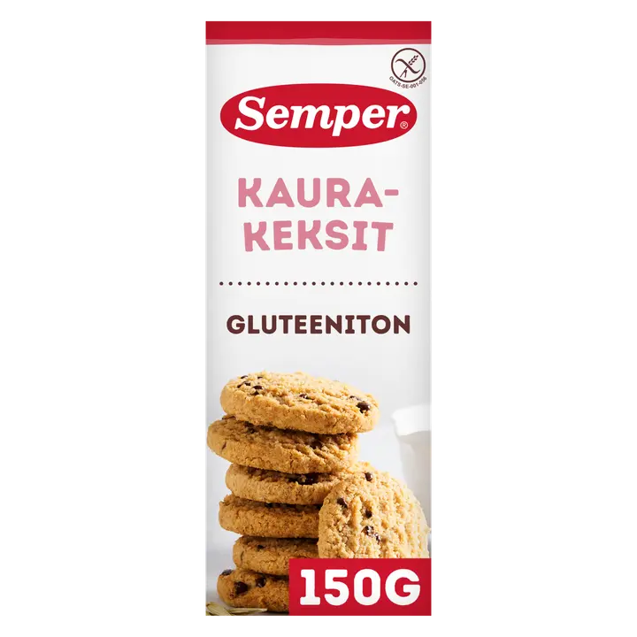 Semper Gluteeniton Kaurakeksi