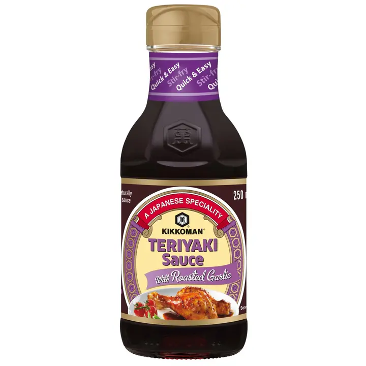 Kikkoman 250ml Teriyaki kastike paahdetulla valkosipulilla