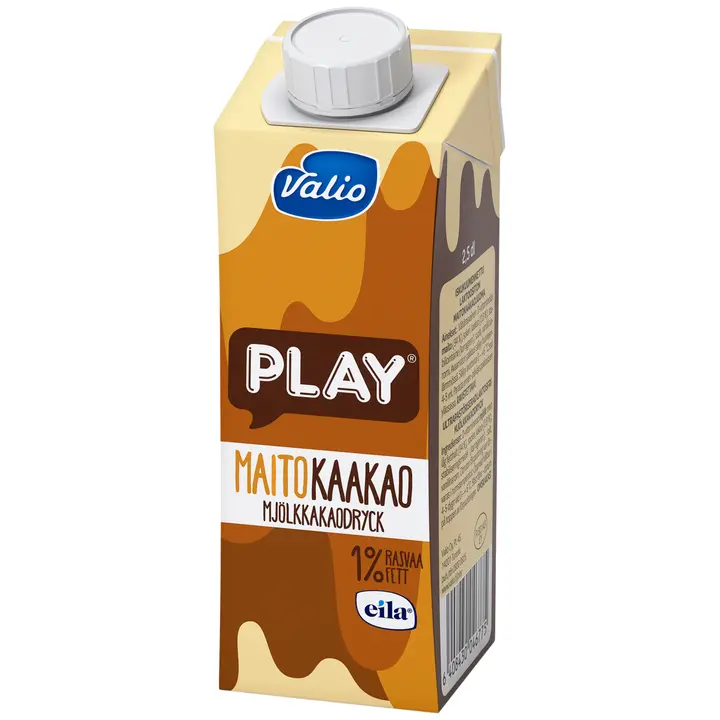 Valio Play maitokaakaojuoma 2,5 dl UHT laktoositon