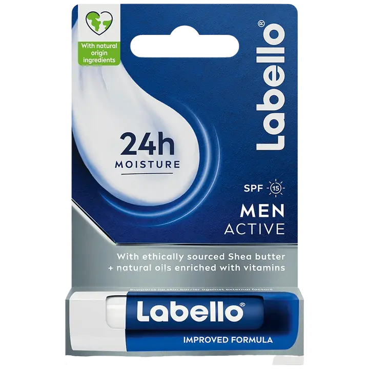 Labello 4,8g Active For Men SK15 -huulivoide
