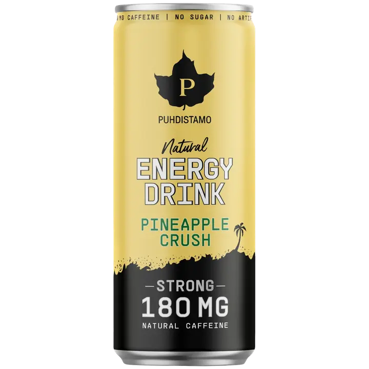 Puhdistamo Natural Energy Drink Strong Pineapple Crush 330 ml