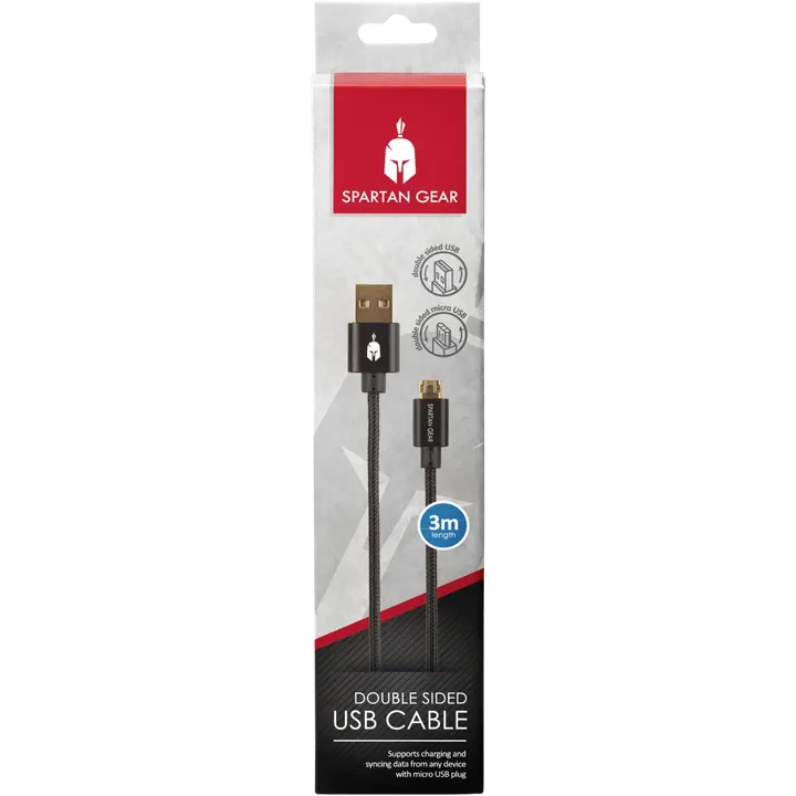 Laadimiskaabel Spartangear 3m USB