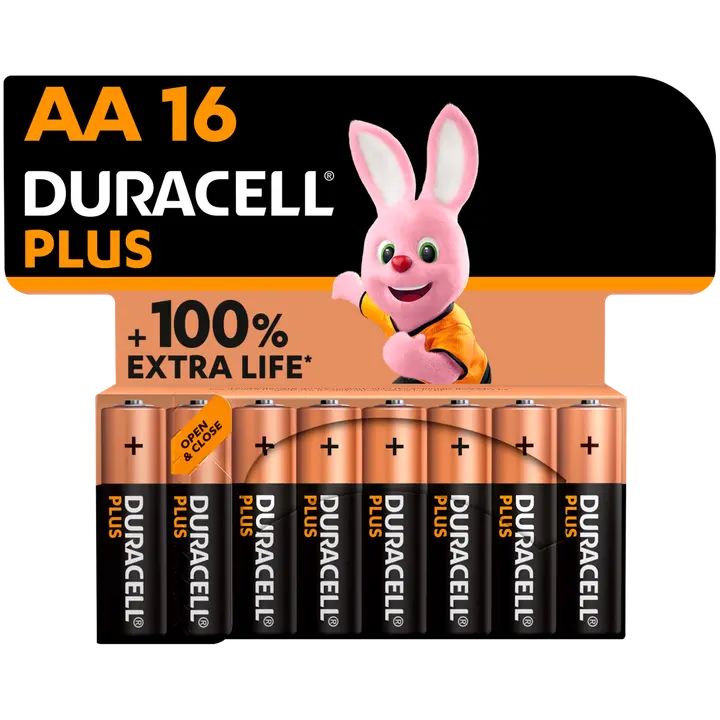 Duracell Plus Power AA alkaliparisto 16 kpl