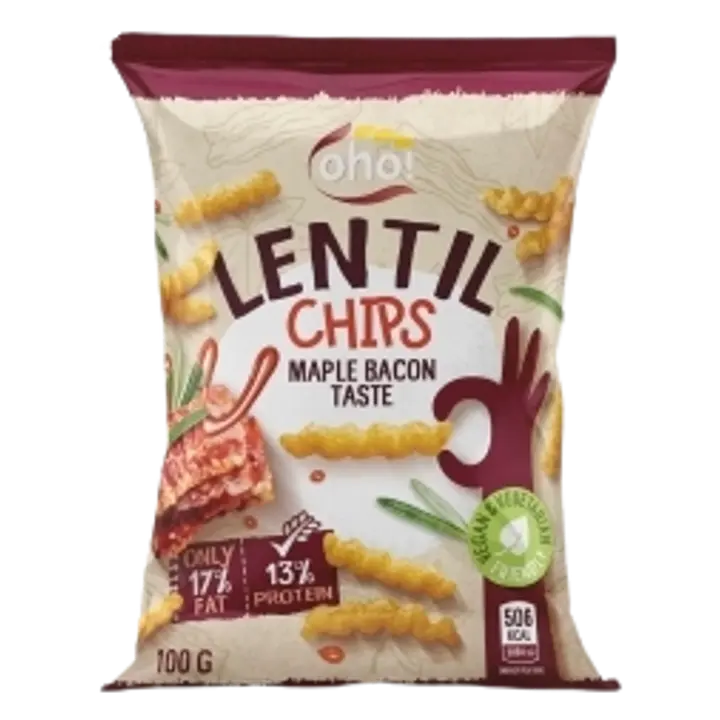 Oho! läätsekrõpsud peekoniga 100 g