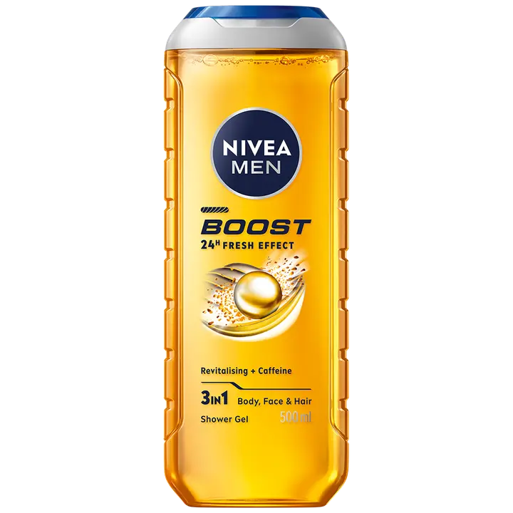 NIVEA MEN 500ml Boost Shower Gel -suihkugeeli