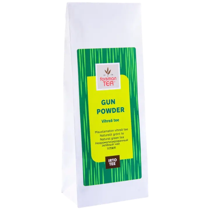 Forsman tea Gun Powder vihreä maustamaton tee 100 g