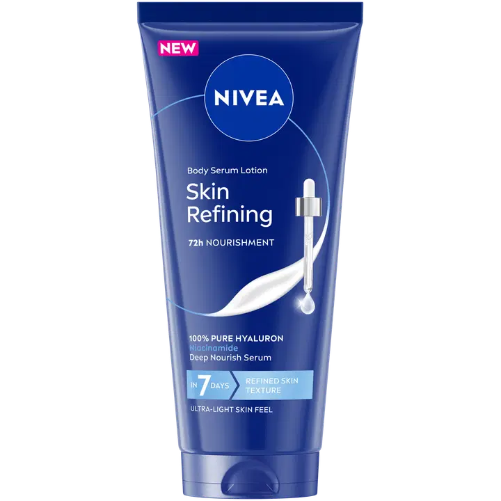 NIVEA 200ml Skin Refining Body Serum Lotion -seerumivartalovoide