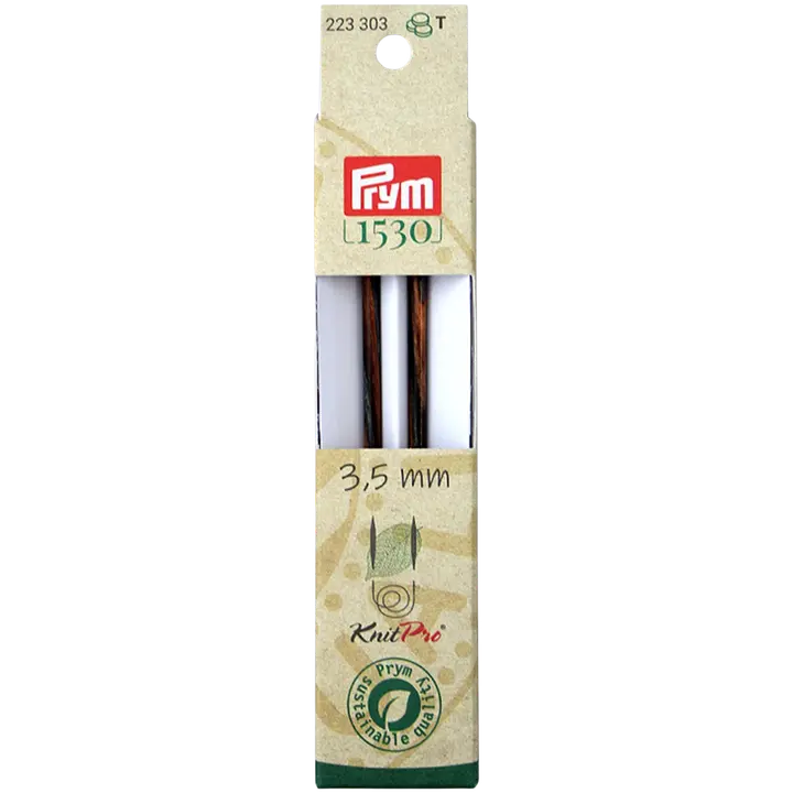 Prym 1530 pyöröpuikon pää 3,5 mm, materiaali puuta, yhdistettävä kaapeliin