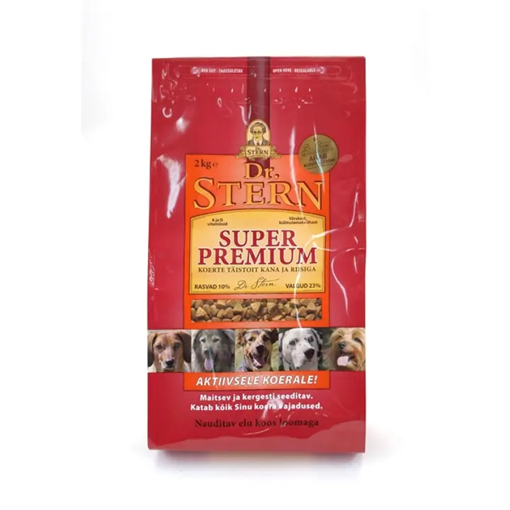 Dr.Stern täissööt koertele kana ja riisiga 2 kg