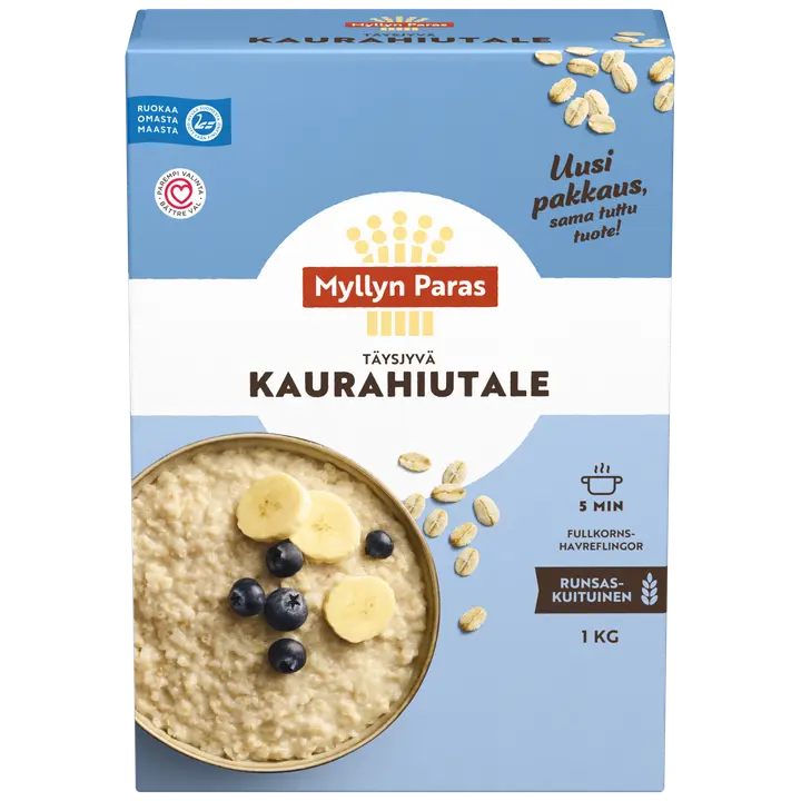 Myllyn Paras Täysjyvä Kaurahiutale 1kg
