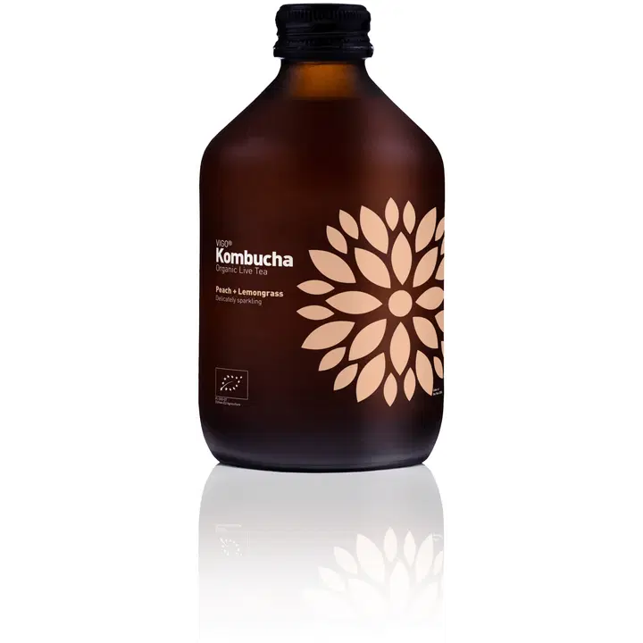 Vigo Kombucha virsiku-sidrunheina 330 ml