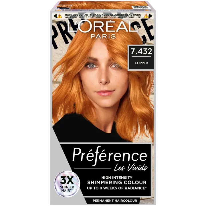 Püsivärv Loreal Preference Copper 7.432