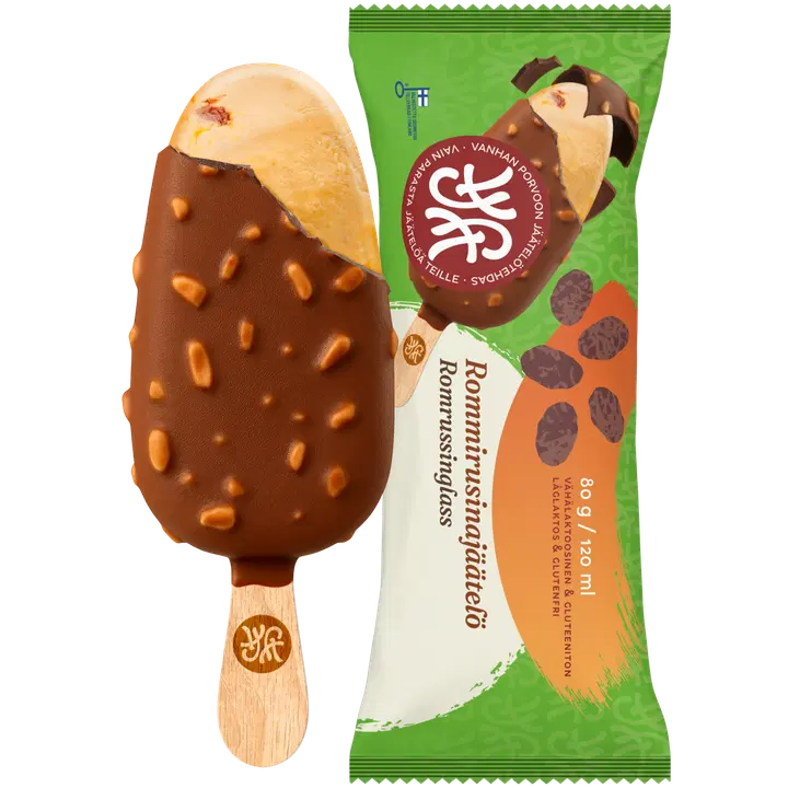 Vanhan Porvoon Jäätelötehdas Rommirusinajäätelö 80g/120ml