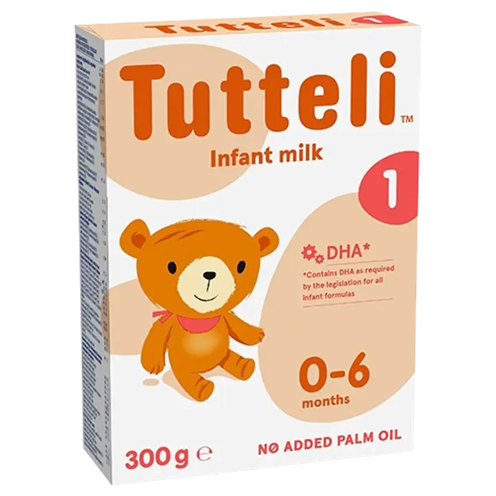 Tutteli 1 piimal põhinev imiku piimasegu kasutamiseks sünnist, 300g