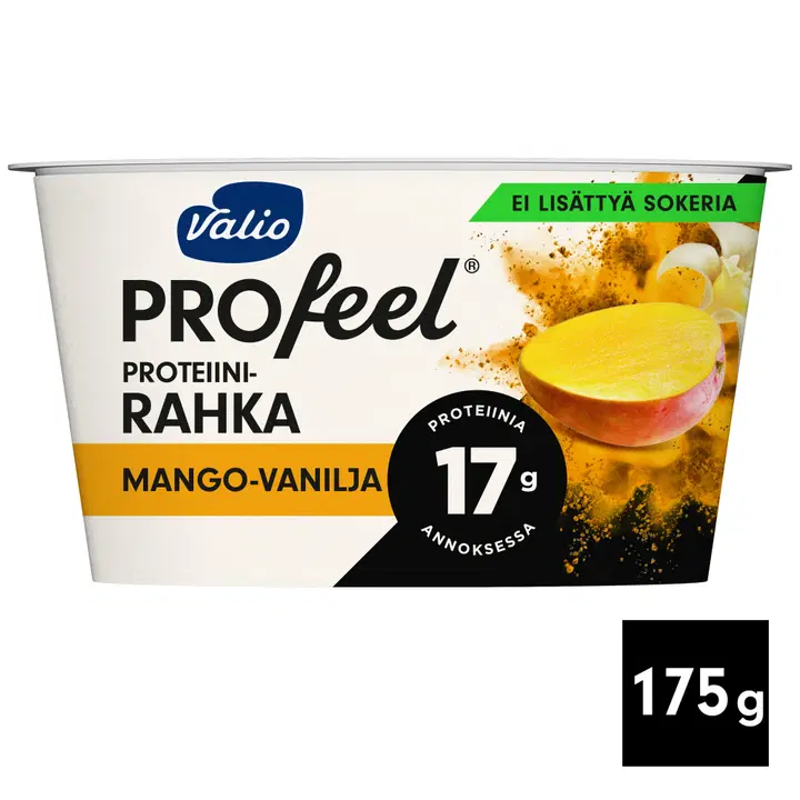 Valio PROfeel® proteiinirahka sokeroimaton 175 g mango-vanilja laktoositon