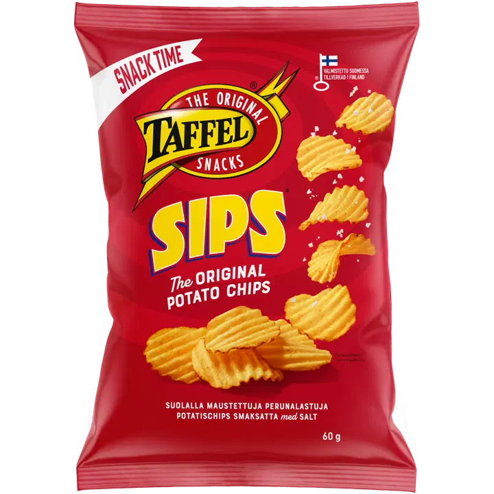 Taffel Sips saltade chips 60g