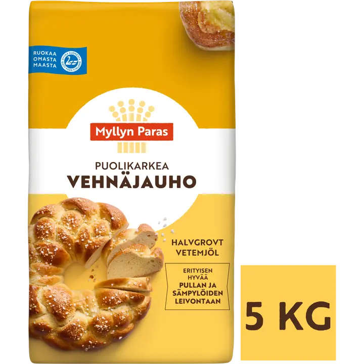 Myllyn Paras Puolikarkea Vehnäjauho 5kg
