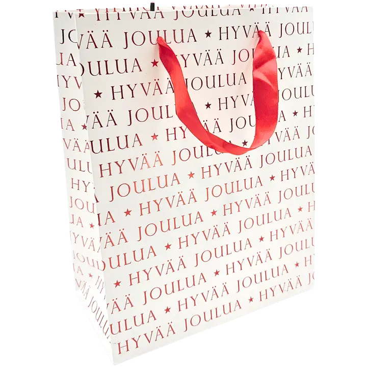 J.K. Primeco lahjakassi M Hyvää joulua punafolio valkoinen