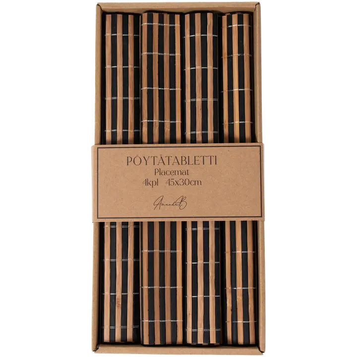 Lauamatt bambusest 4 tk