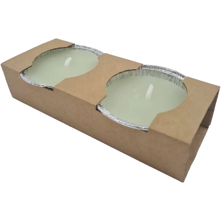 Ulkokynttilä foliossa vaal.vihreä 2 kpl