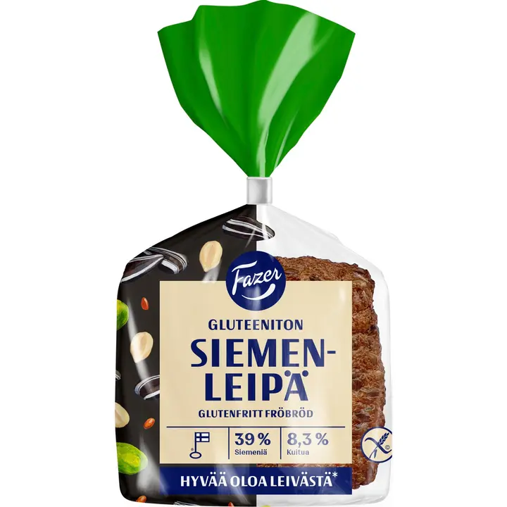 Fazer Siemenleipä Gluteeniton 3kpl 165g