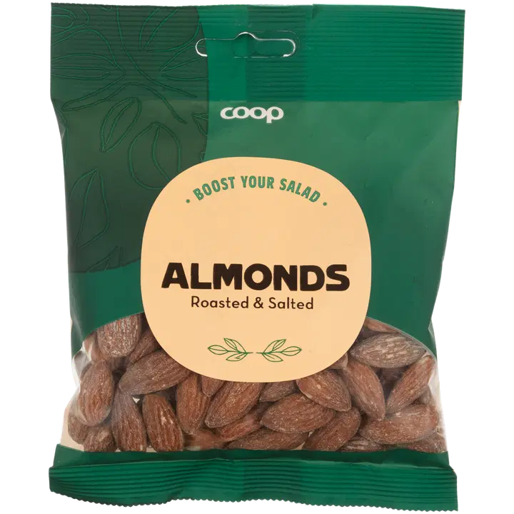 Coop salaattilisuke suolatut mantelit 100 g