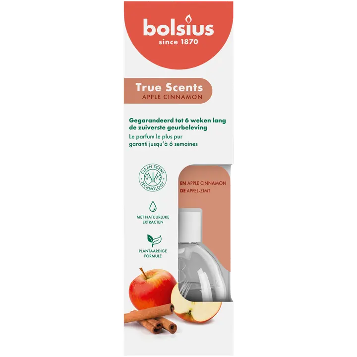 Bolsius True Scents – huonetuoksu – Cinnamon Apple – 60 ml