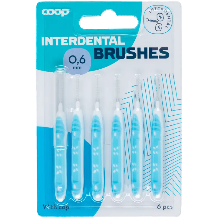 Coop hammasväliharja 0,6 mm 6 kpl