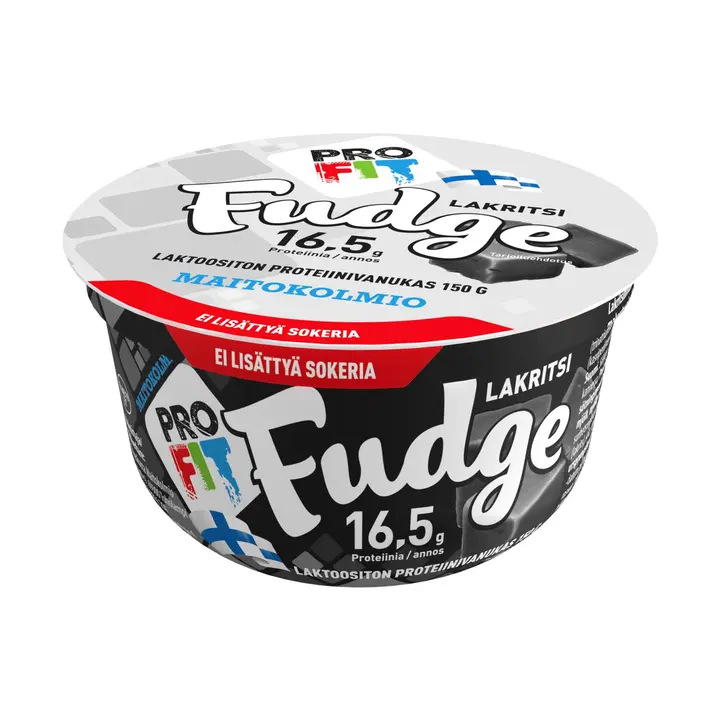 Maitokolmio PROFIT laktoositon lakritsifudge proteiinivanukas 150g