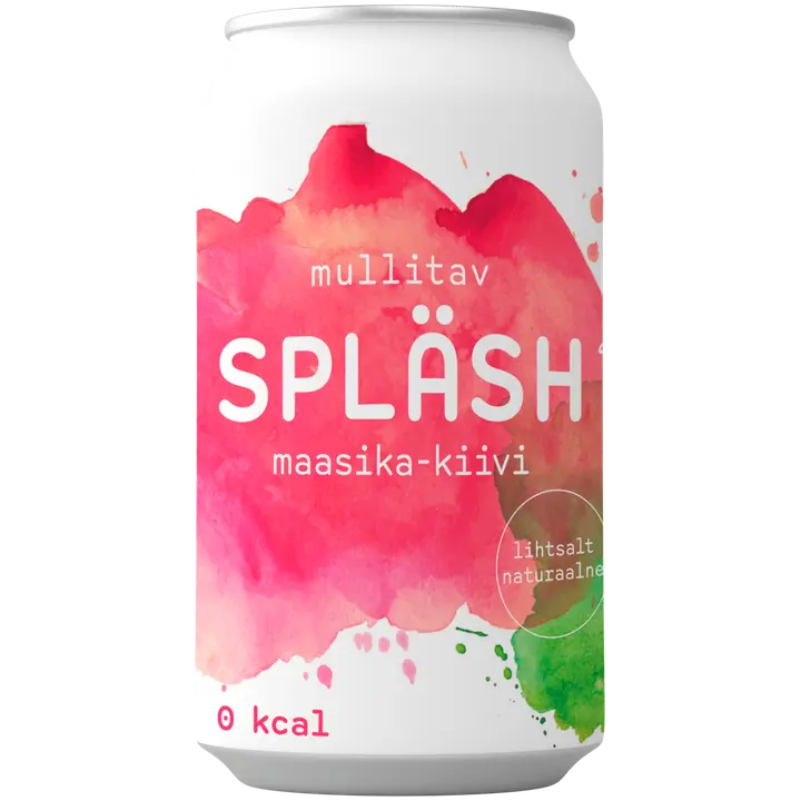 Spläsh Maasika-Kiivi Gaseeritud vesi 330ml