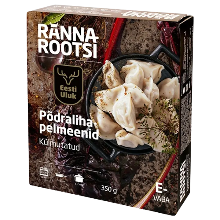 Rannarootsi Eesti Uluk Põdralihapelmeenid 350 g