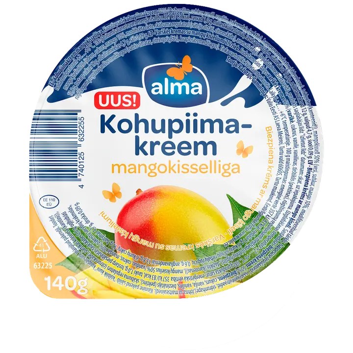 Alma Mangokisselliga kohupiimakreem, 140 g