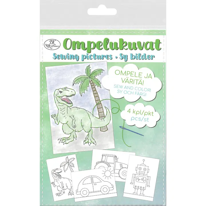 J.K. Primeco ompelukuvat A5 Hahmot ja ajoneuvot 4kpl