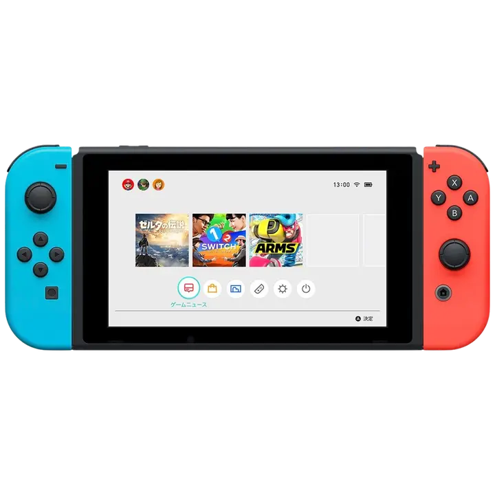 Nintendo Switch konsool JoyCon Neon Blue/Red