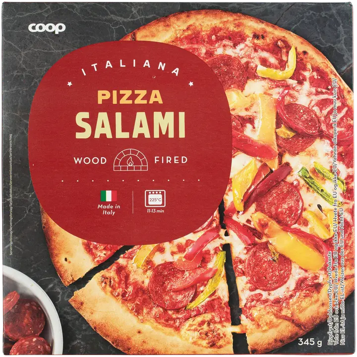 Coop Pizza Salami 345 g pakaste