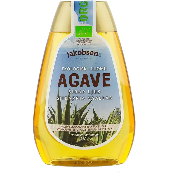 Jakobsens 350g agavesiirappi vaalea luomu