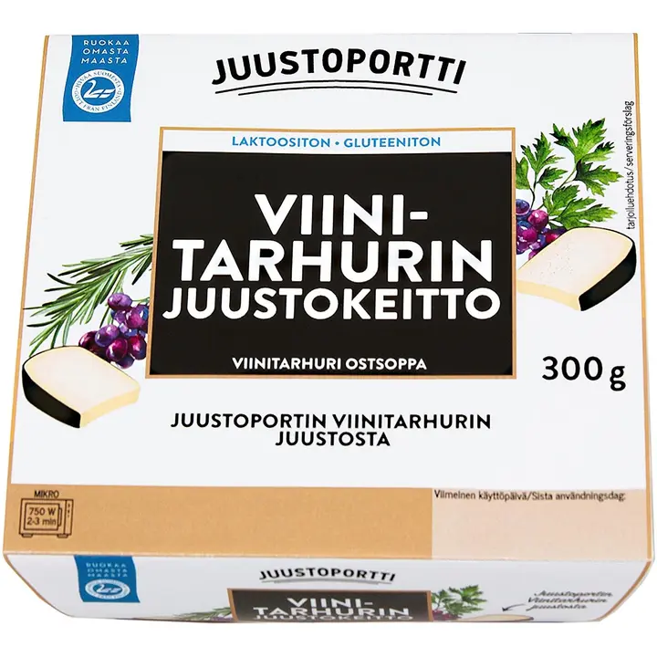 Juustoportti Viinitarhurin juustokeitto 300 g laktoositon gluteeniton