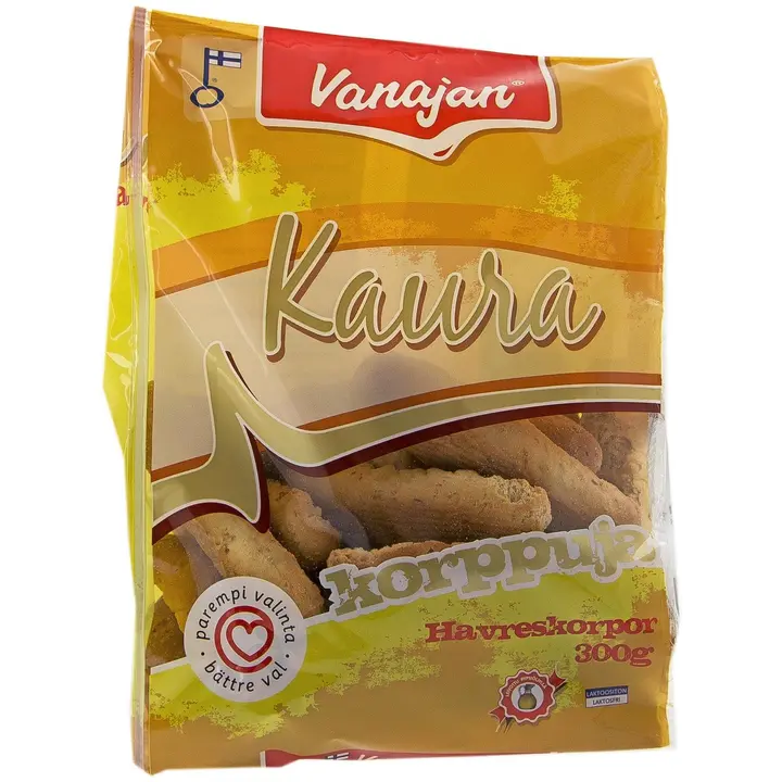 Vanajan Keksit Kaurakorppu 300g