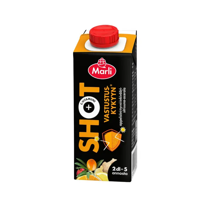 Marli Shot Appelsiini-tyrni-inkivääri-sitruuna-acerola + C-vitamiini 2 dl