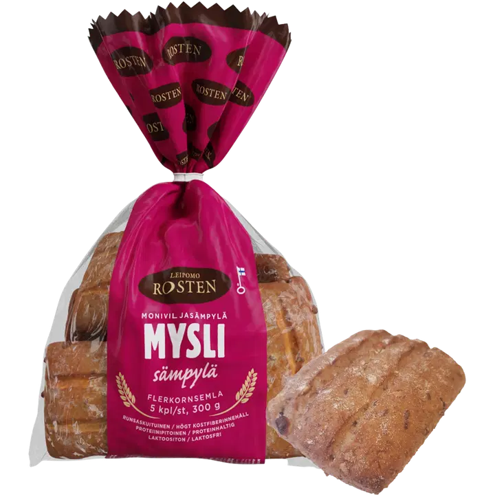 Rosten Mysli sämpylä 5kpl 300g moniviljasämpylä