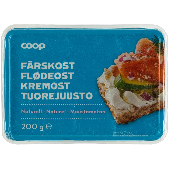 Coop maustamaton tuorejuusto 200 g